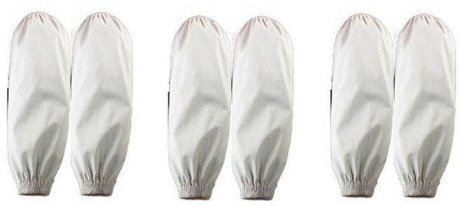 Mungudam 美術作業用防水袖套 3入 白色 36 x 18 cm