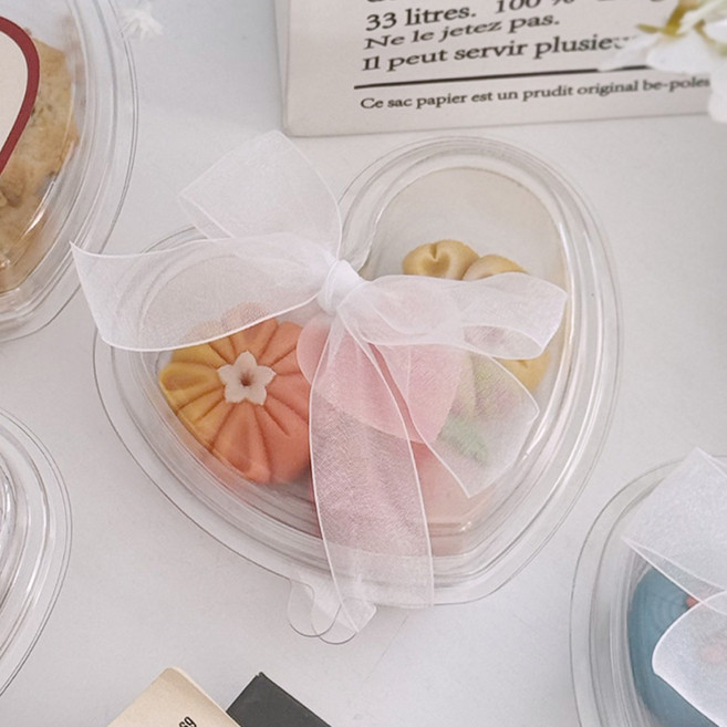 핸즈픽 PET 하트 케이스 투명, 1개입, 10개