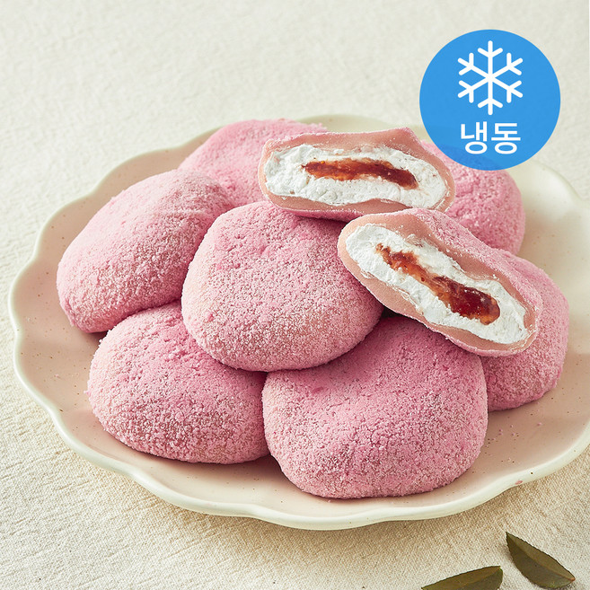 떡미당 딸기잼 크림 찹쌀떡 (냉동), 500g, 1개, 1개입