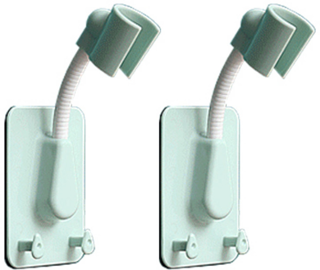 홈바내쓰 욕실 각도조절 접착식 샤워기거치대, 민트, 2개