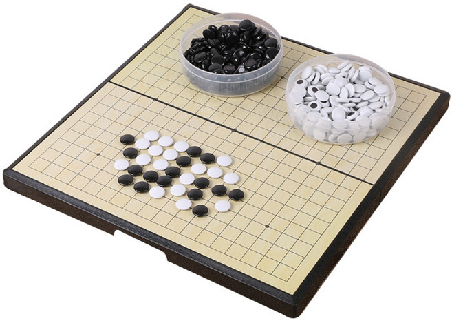 MEO 成人用大型磁性圍棋 37cm, 1個, 黑/白棋子