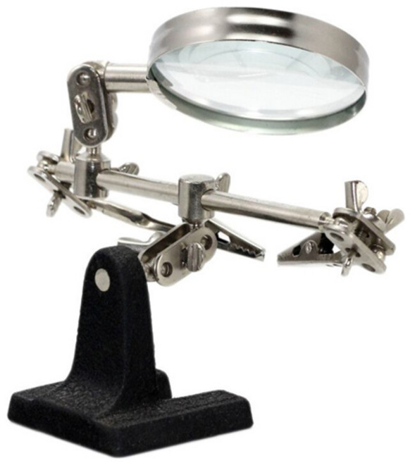 OON 악어클립 스탠드 확대경, 혼합색상, 1개