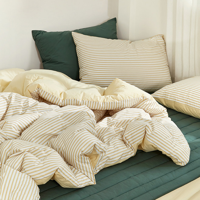 파르페by알레르망 국내 제조 아크 60수 고밀도 워싱 차렵이불패드 세트