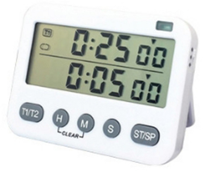 디비젼 듀얼 타이머 스톱워치 #391, 1개, 화이트계열