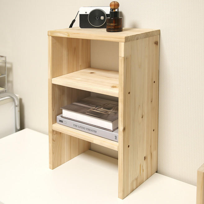 양지가구 원목 양발이 선반 310, 삼나무, 3단