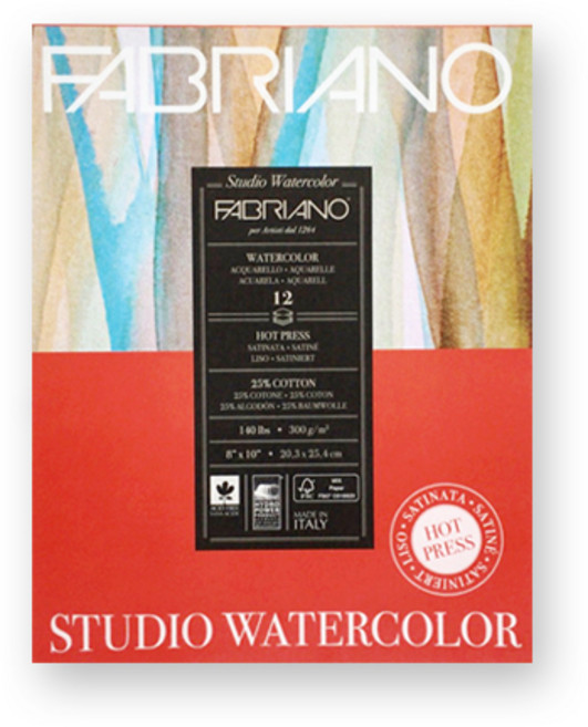 아트스퀘어 파브리아노 뉴 워터칼라 스케치북 세목 HP02 1p, 229 x 305 mm, 12매