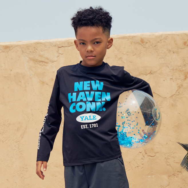 예일키즈 뉴헤이븐 아쿠아 래쉬가드 티셔츠 YJCCRTE23325