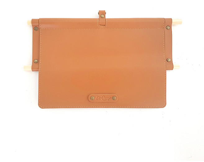 닥터캠프 가죽 키친타올 걸이, 브라운, 1개