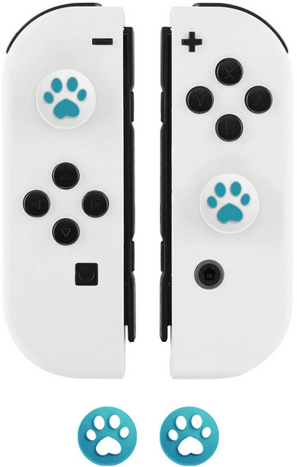 긱쉐어 닌텐도 스위치 OLED 호환 조이콘 스틱 캡 더콰이즈 세트, 1세트