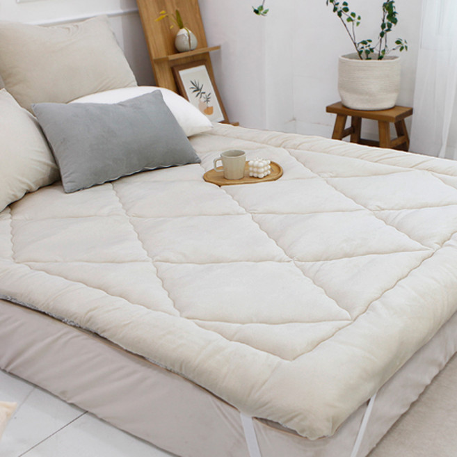 보몽드 더뉴쏘울 극세사 고정밴드 토퍼, 베이지