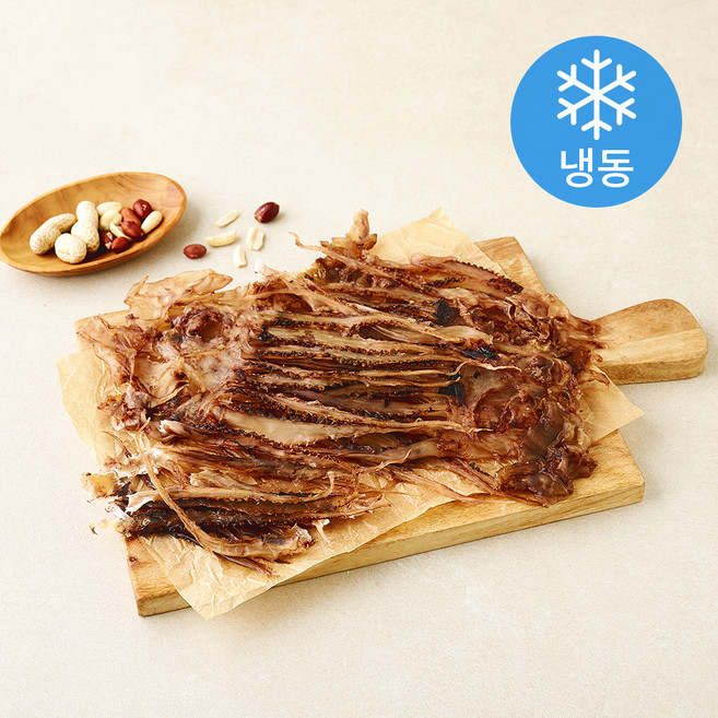 해맑은푸드 껍질벗겨 더 말랑한 조미오징어다리 (냉동), 1개, 200g(대)