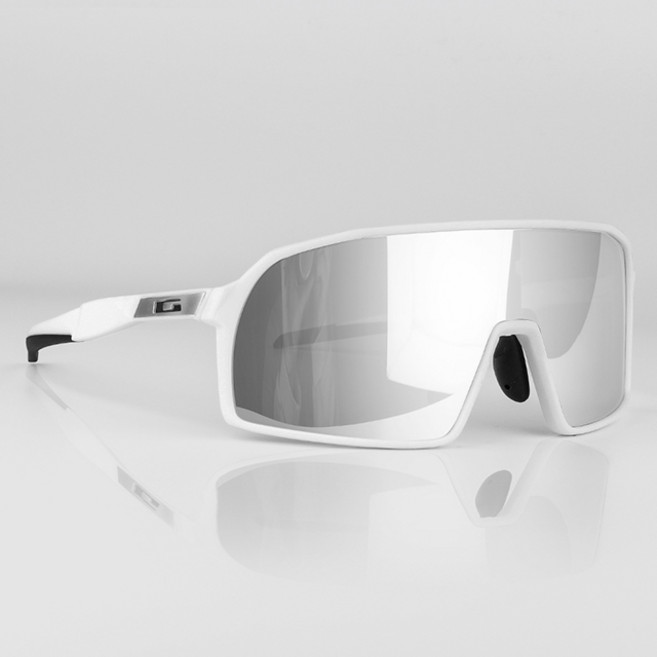 가빈 스타일호른 스포츠 선글라스 G105 + 도수클립 세트, C06 화이트 실버미러렌즈(선글라스)