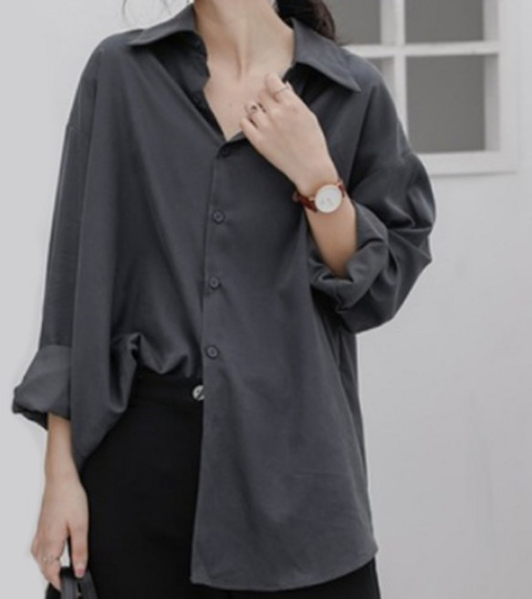 Goodif 寬鬆版型上班通勤賓客穿搭大尺碼時尚罩衫