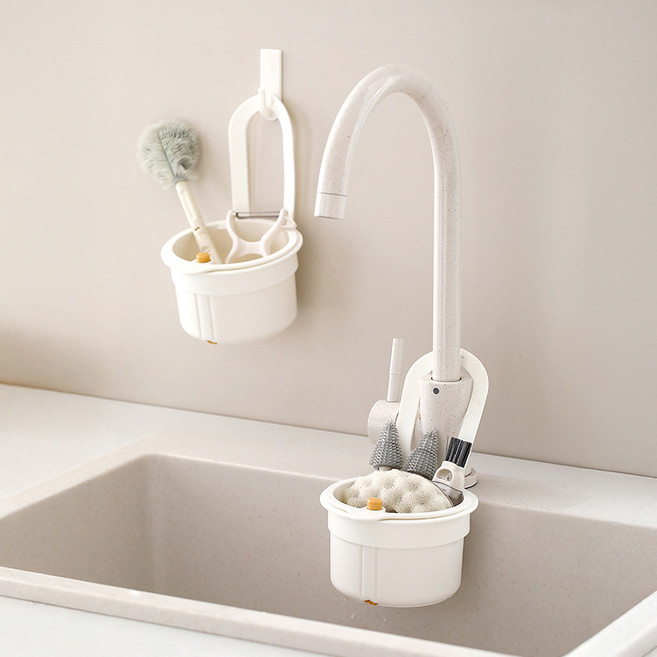 구디푸디 원터치 싱크대 음식물 거름망 화이트, 2개