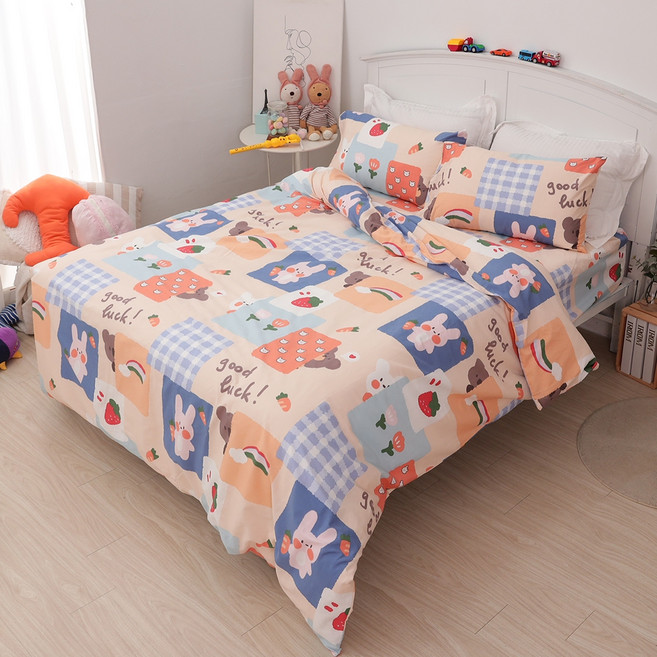 eyah 宜雅 100%純棉被套床包組 台灣製