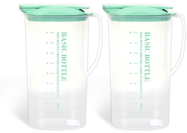 마이스타일 M 원터치물병, 민트, 2.3L, 2개