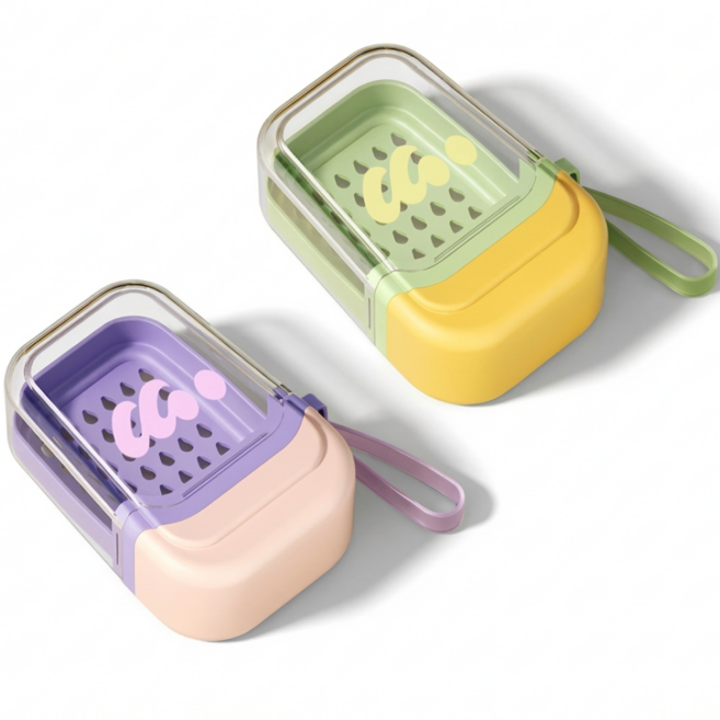 벨리안 비비드 휴대용 비누 케이스 2종 세트