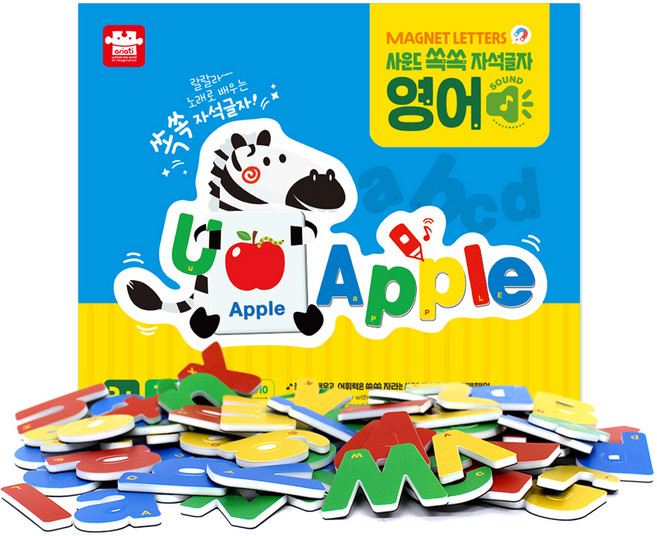 아리아띠 사운드 쏙쏙 자석글자 학습보드 영어 AML 012, 혼합색상, 1개