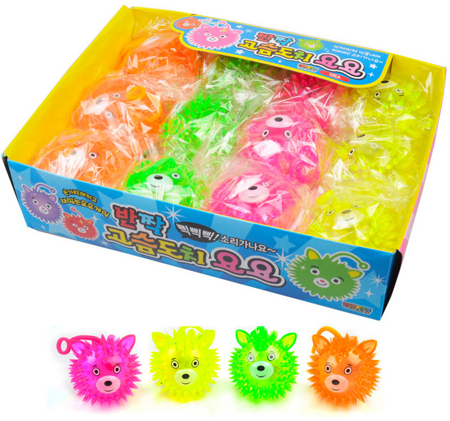 閃光刺蝟悠悠球, 1組, 顏色隨機