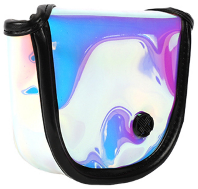 테크스킨 홀로그램 말렛형 퍼터커버, 블랙, 1개