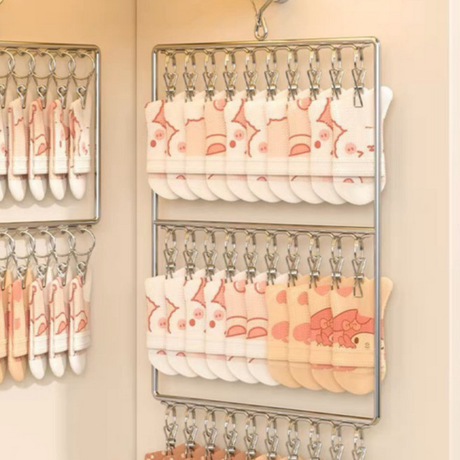 깔끔한 대량수납 다용도 모자걸이 30p, 1개