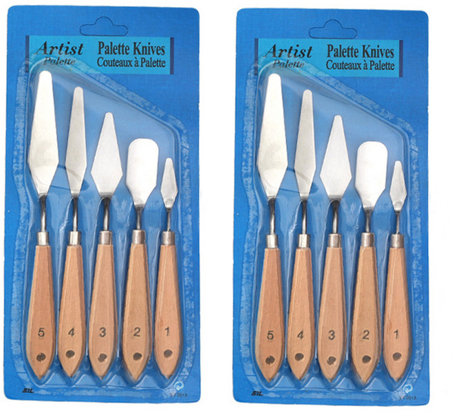 코히모 미술용 유화 나이프 5종 세트, 2세트