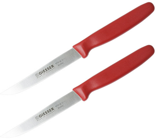 기셀 스테이크 나이프 11cm, 레드, 2개