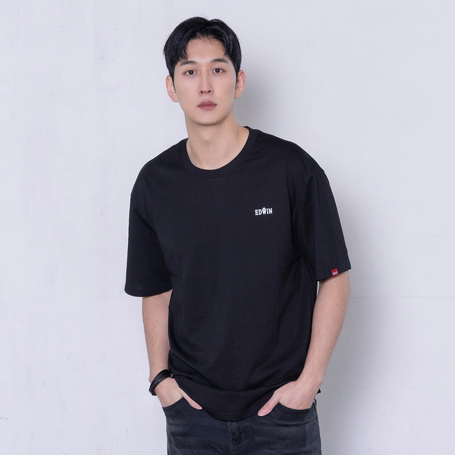 에드윈 남성용 로고 티셔츠 EC1RS021M