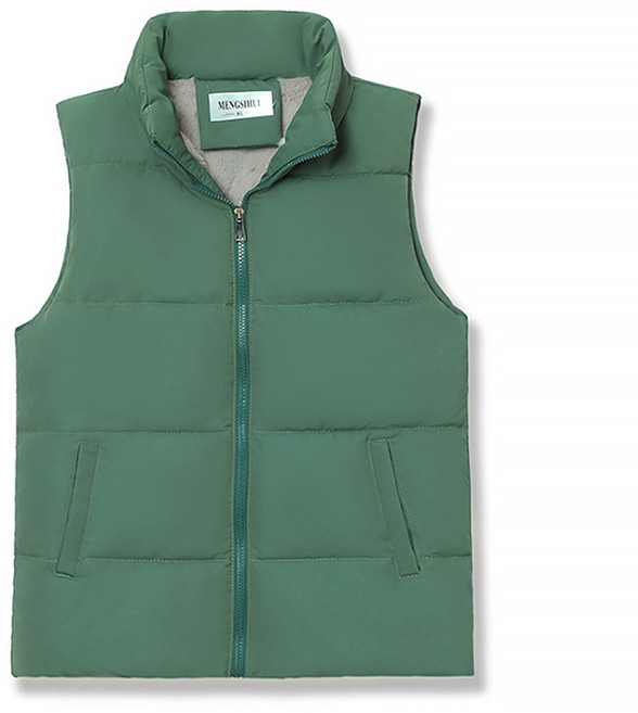 마켓에이 여성용 컬러 벨벳안감 패딩조끼