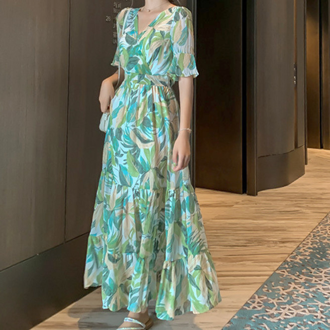 페이퍼먼츠 롱 캉캉 러플 원피스 00463 빅사이즈 포함