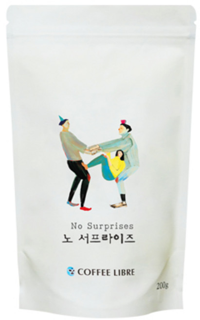 커피리브레 노 서프라이즈 블렌드 원두, 홀빈(분쇄안함), 200g, 1개