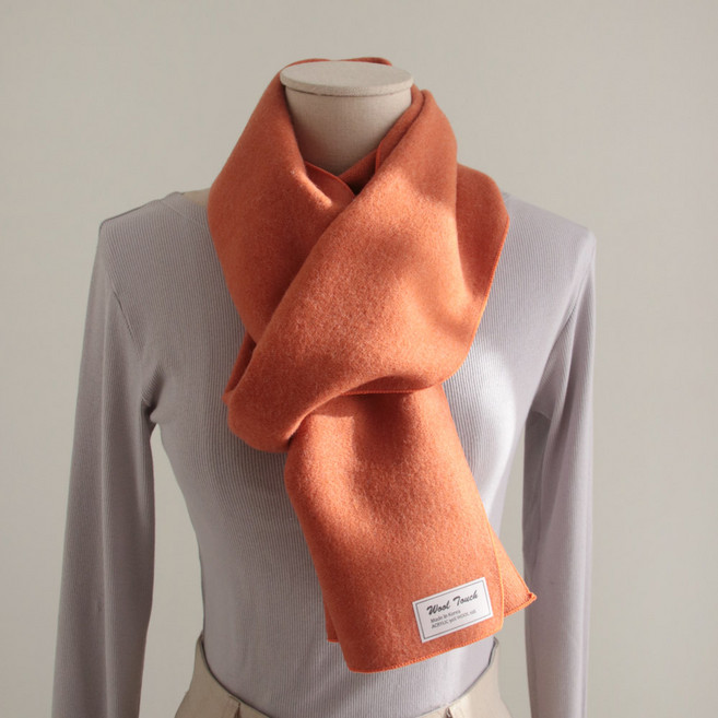 바비수 메이 크리미 솔리드 울혼방 머플러