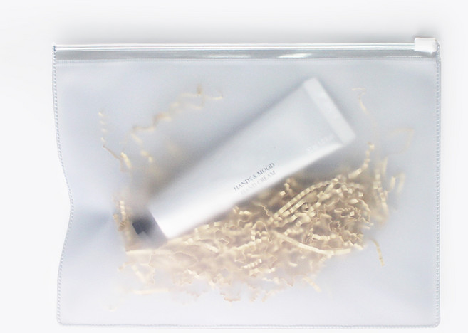 PVC 지퍼백 반투명원단 투명지퍼 고리없음 25호10p, 1개