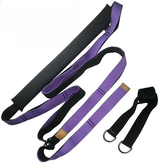 마샤투 문틀 플라잉 요가 해먹 스트레칭 스트랩, 퍼플, 1개