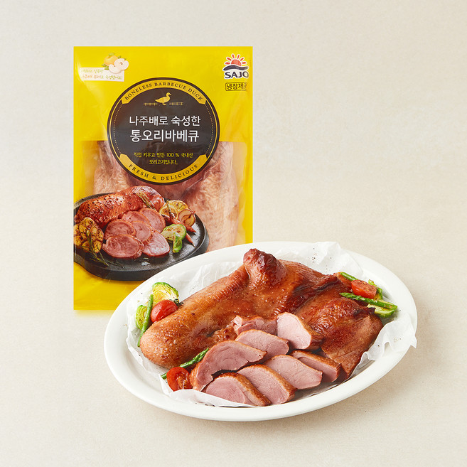 사조원 나주배로 숙성한 통오리 바베큐, 1kg, 1개