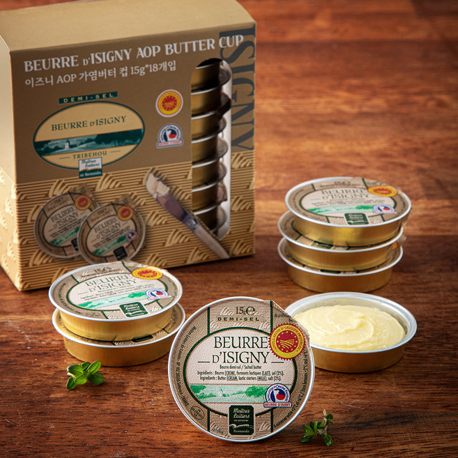 이즈니 AOP 가염버터 컵, 15g, 18개