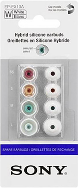 소니 하이브리드 실리콘 이어버드, 화이트, 1개