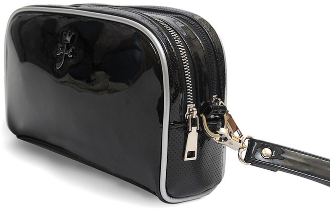 까스텔바작 애나멜 장식 파우치 BWBWGP208, 블랙, 1개