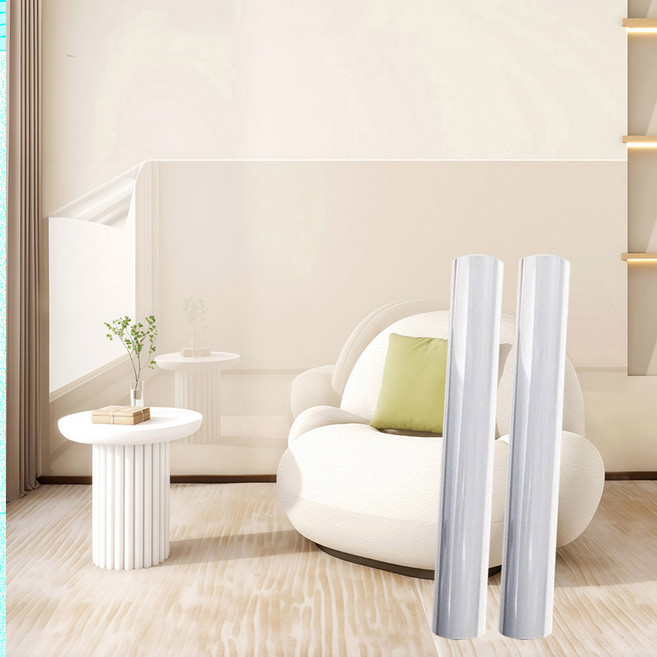 마켓플랜 벽지 가구보호 무점착 시트지 2p, 투명