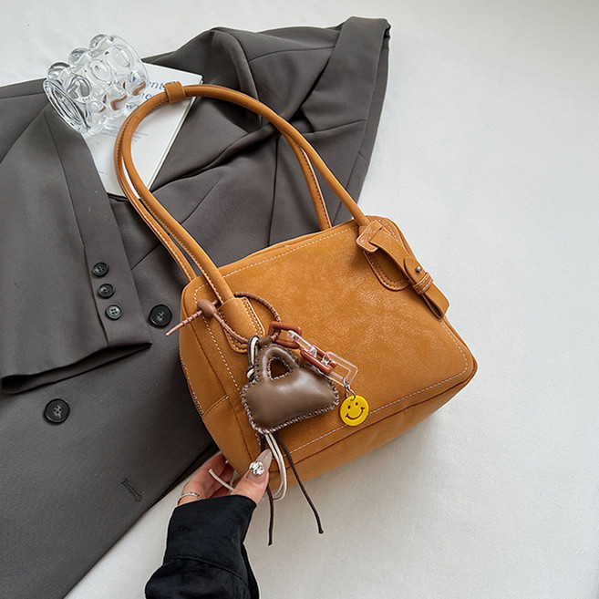 SORIDAL 女用科班迷你斜背肩背吊飾鑰匙圈包