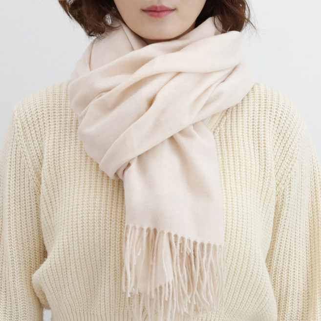 이지레그 남여공용 커플 무지 스타일 목도리 머플러