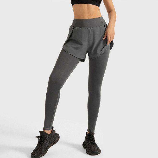 TheSirup 女款訓練側邊開衩一體式九分緊身褲