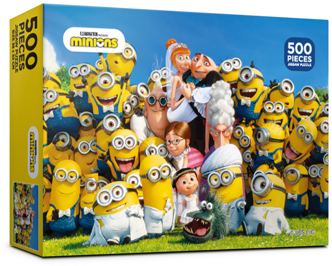 미니언즈 즐거운 결혼식 직소퍼즐, 500피스, 혼합색상, 1개