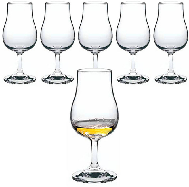 애스크제이 파인 위스키 테이스팅 글라스 잔 130ml, 6개