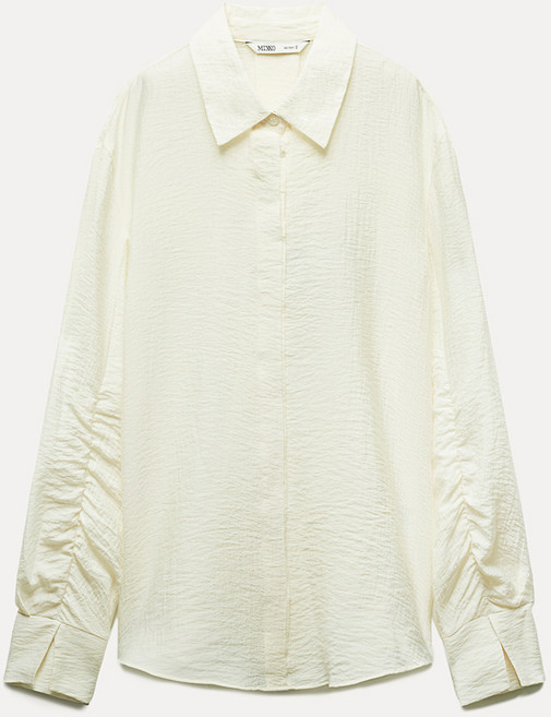 미쏘 여성용 링클 셔링 블라우스