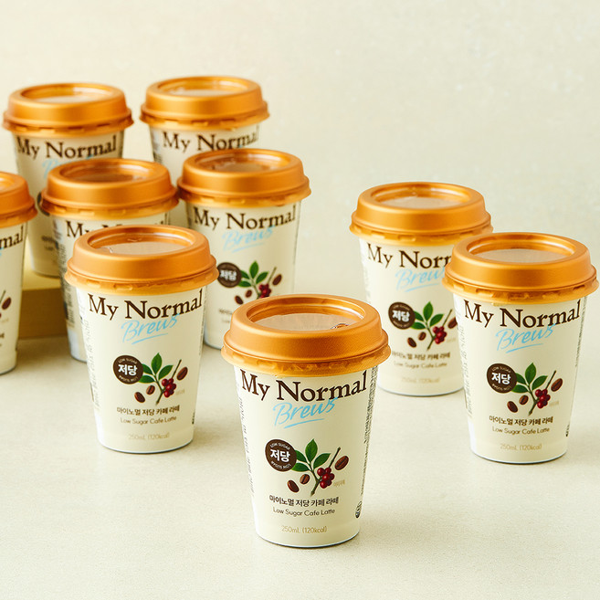 마이노멀 저당 카페 라떼, 10개, 250ml