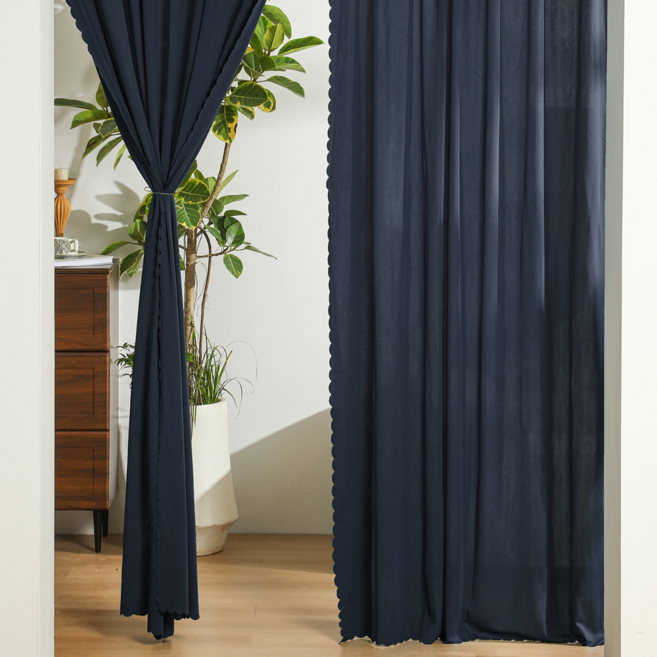 엑스터 모던 심플 주방 방문 창문 다용도 봉집형 문발 가림막 커튼