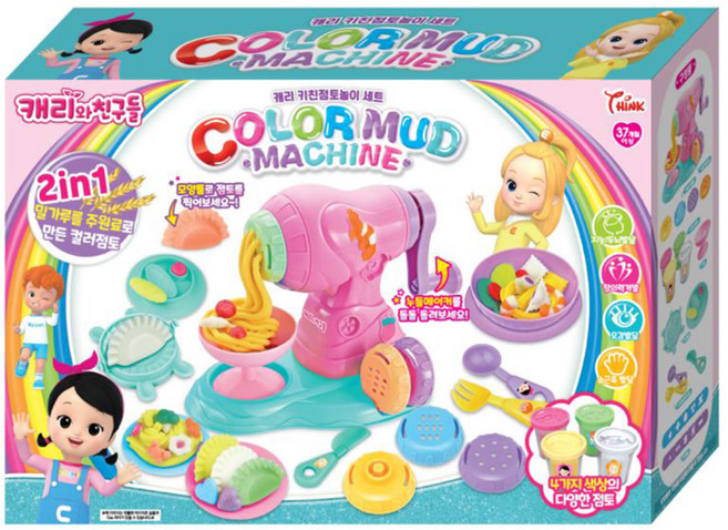 씽크토이 캐리 키친점토놀이 세트, 혼합색상, 1세트
