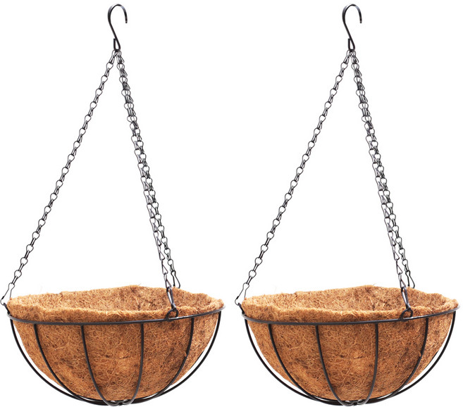 아침향기 코코넛 걸이 화분, 2개