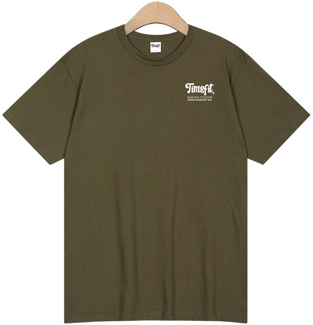 팀스핏 18수 오리지널 시그니처 로고 통기성 반팔 티셔츠